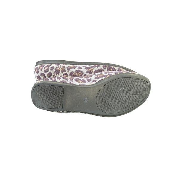 Rothy's Leopard Print Flats with Red and Blue Accents - Picture 6 of 9